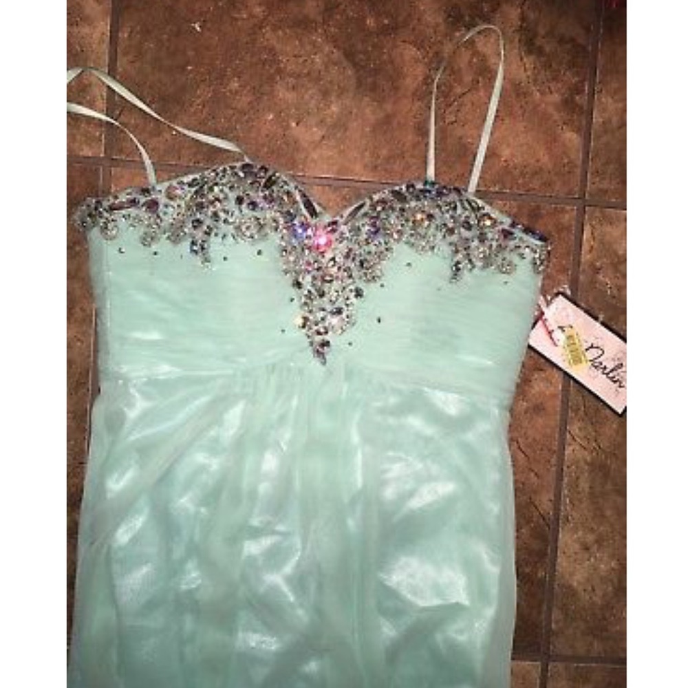 Bee Darlin Dress NWT size 1/2 Blue BLING